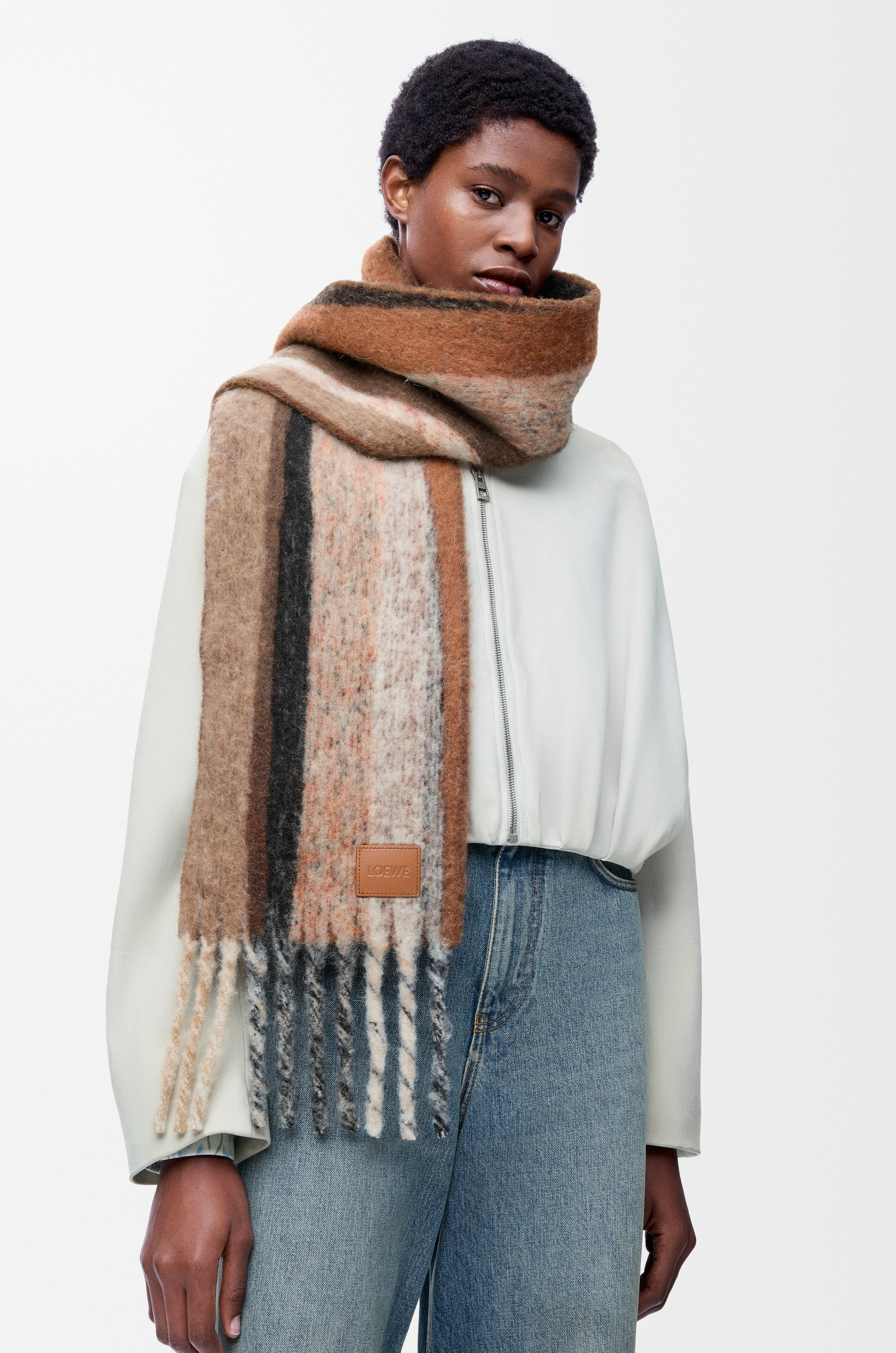 Scarf in alpaca and wool blend - 2