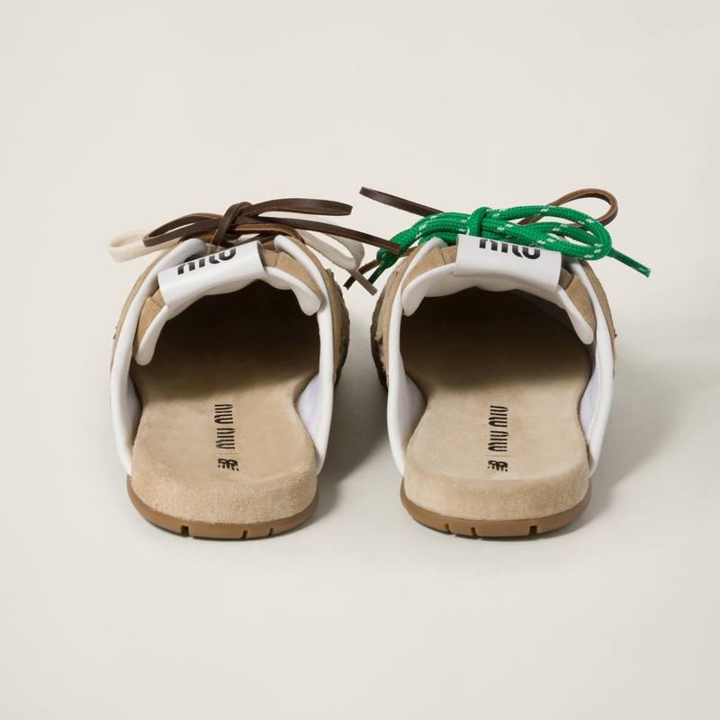 Miu Miu New Balance X Miu Miu 530 SL faded suede mules outlook