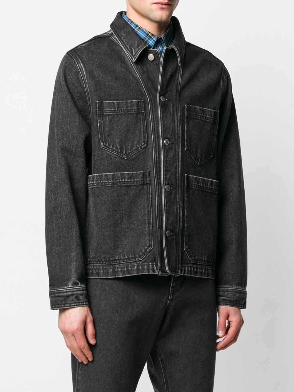 worker denim jacket - 3