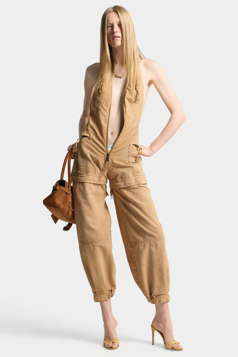 GARMENT DYED UTILITY DISTRESSED JUMPSUIT 3