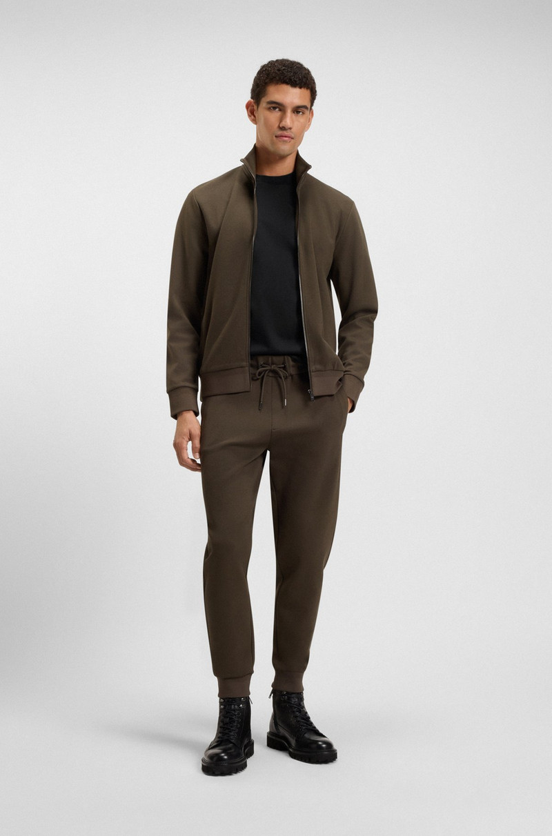 BOSS MERCERISED-COTTON T-SHIRT WITH DOUBLE B MONOGRAM outlook