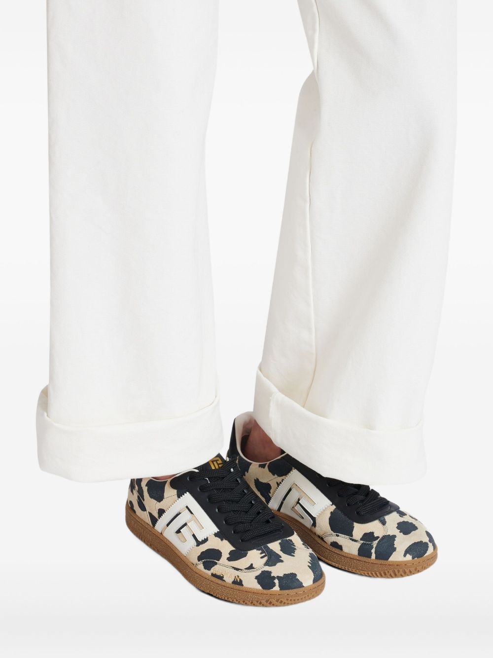 Swan leopard-print sneakers - 7