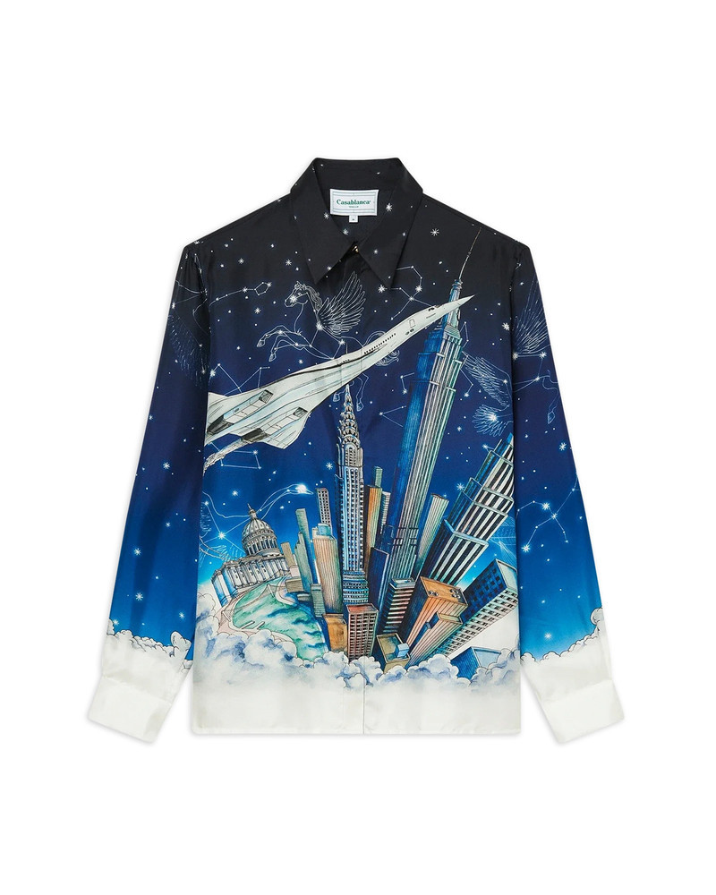 Vol De Nuit Silk Shirt | Casablanca Paris 4