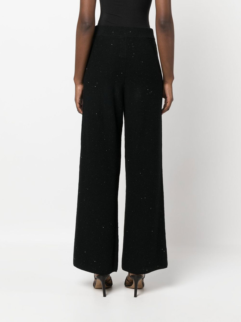 wide-leg sequin-embellished trousers 4