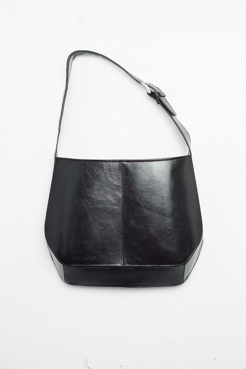 Flat Bag True Dye Black Leather 1