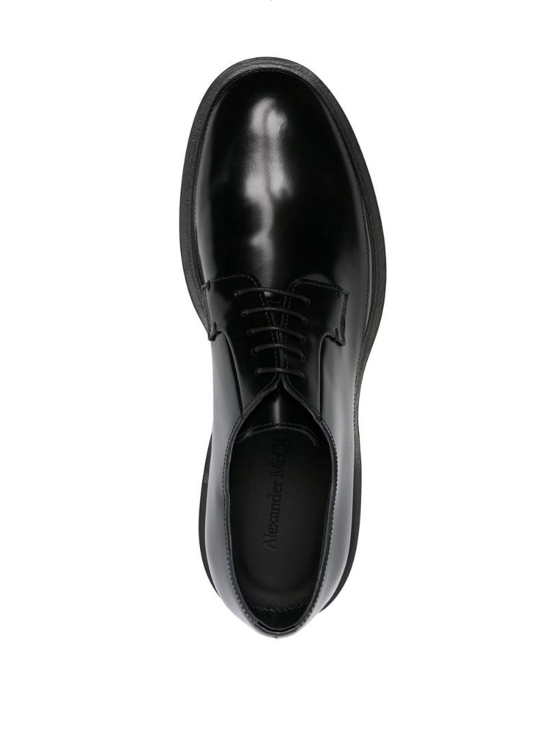 50mm chunky lace-up leather shoes 4