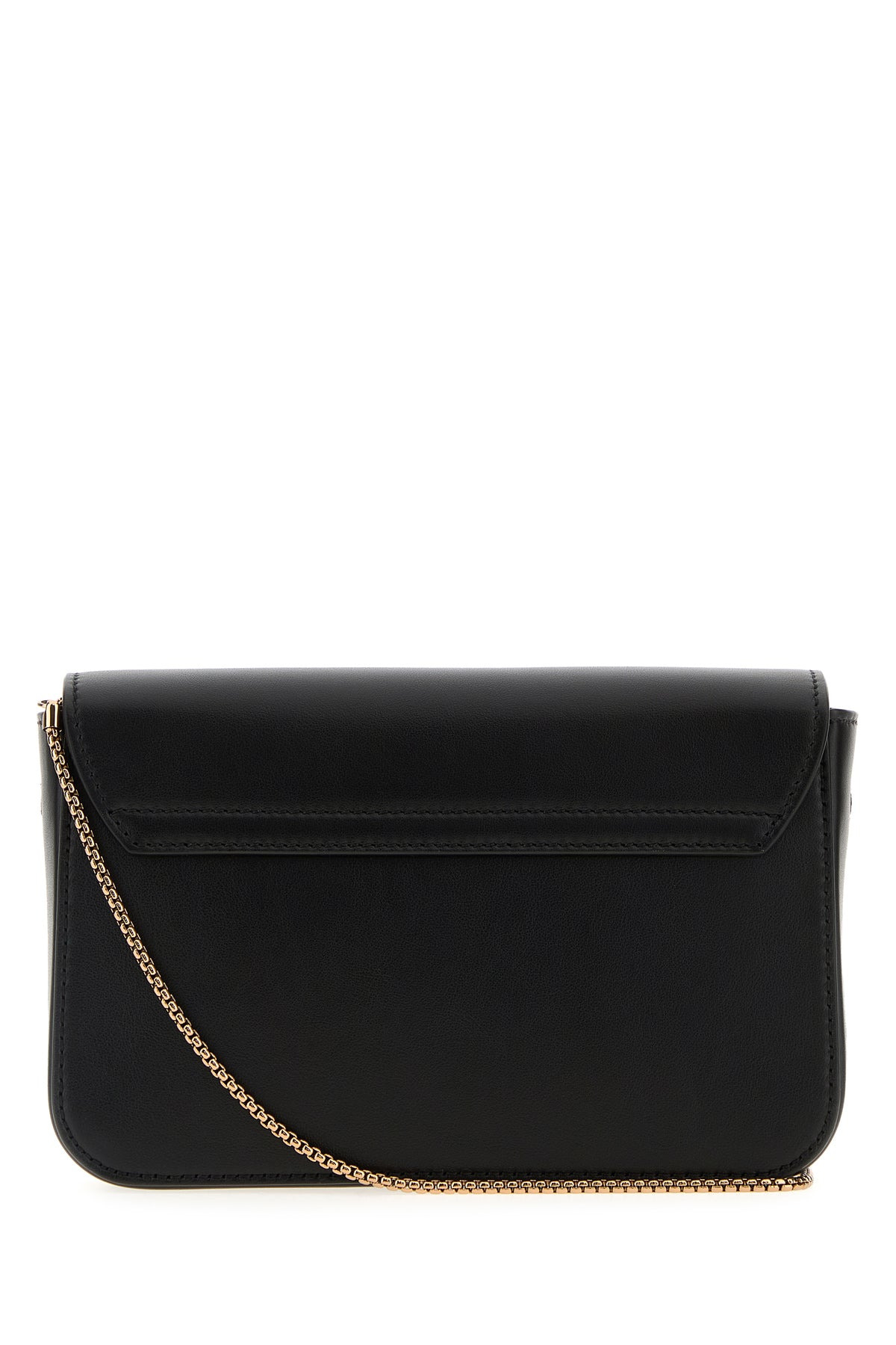 Black leather micro crossbody bag - 3