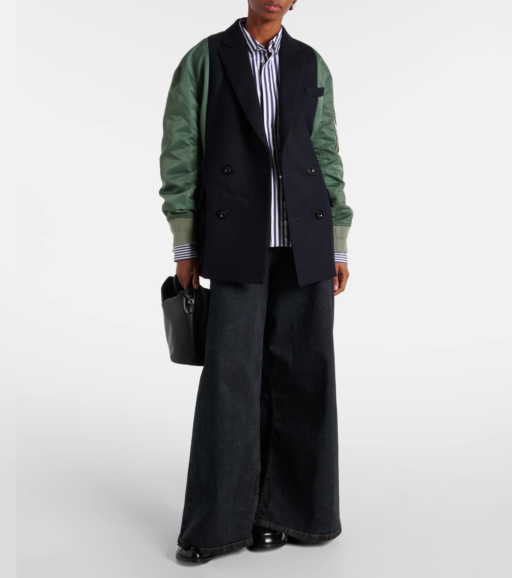 コート Sacai Wool Melton X Nylon Twill Quilted Coat sacai Wool Melton x Nylon Twill Quilted Coat | REVERSIBLE