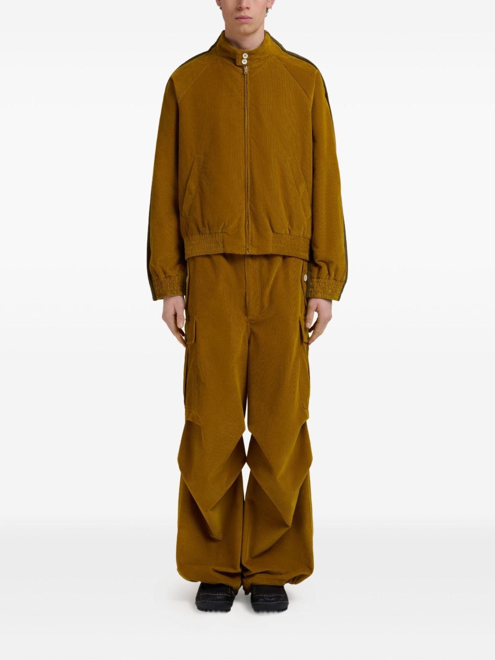 corduroy zip-up jacket - 2