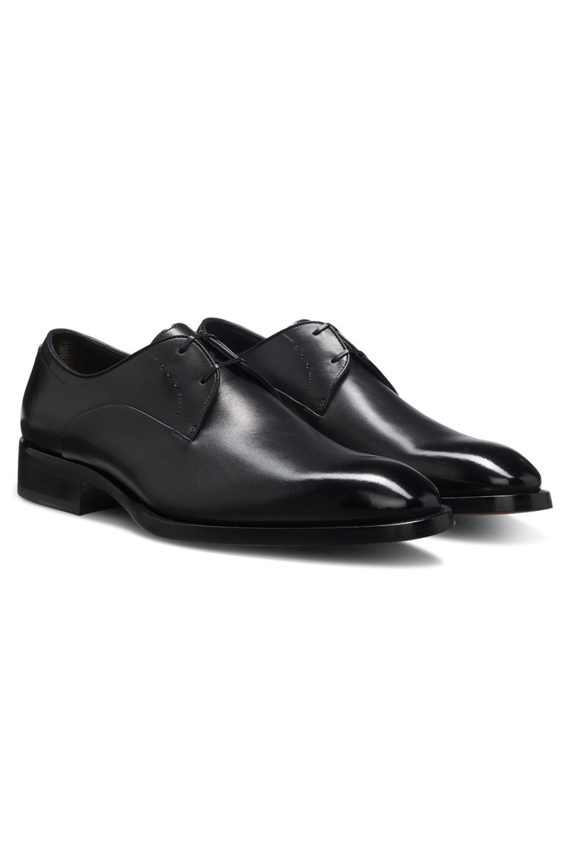 DERBY SHOES IN BURNISHED LEATHER 2