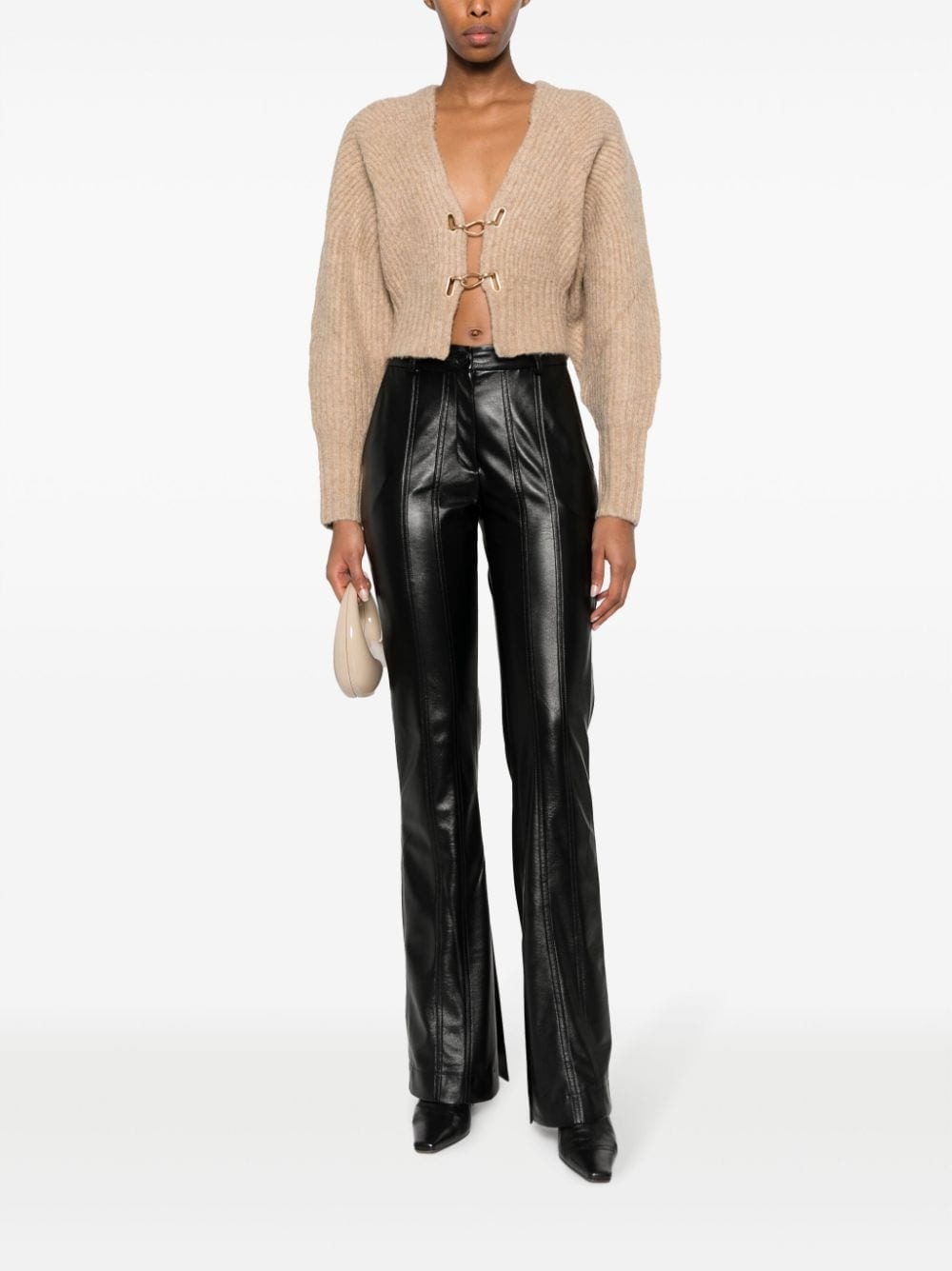 Casella ribbed-knit cropped cardigan - 2