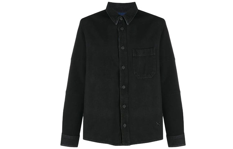 Off-White Arrows Arrow Pattern Denim Shirt Ordinary Version Black OMYD020E20DEN0011049 - 2