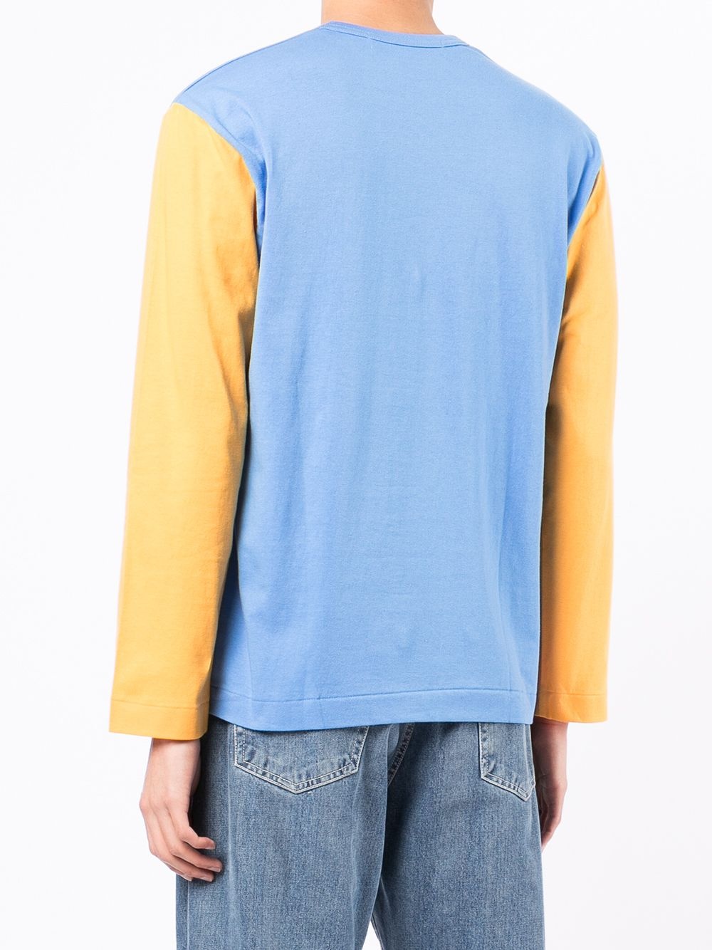 colour-block long-sleeve T-shirt - 4