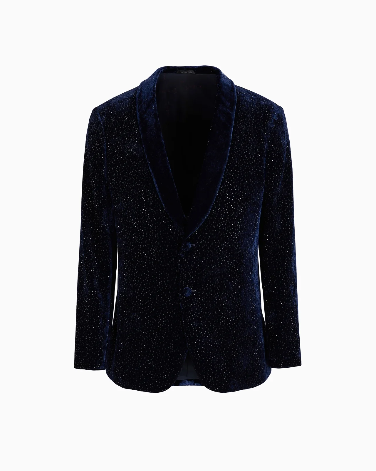 Giorgio’s velvet and crystals single-breasted tuxedo jacket - 1