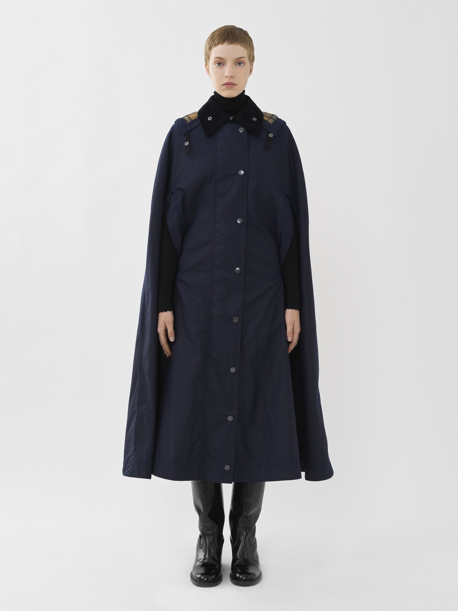 BARBOUR FOR CHLOÉ "HADRIEN" LONG CAPE - 5