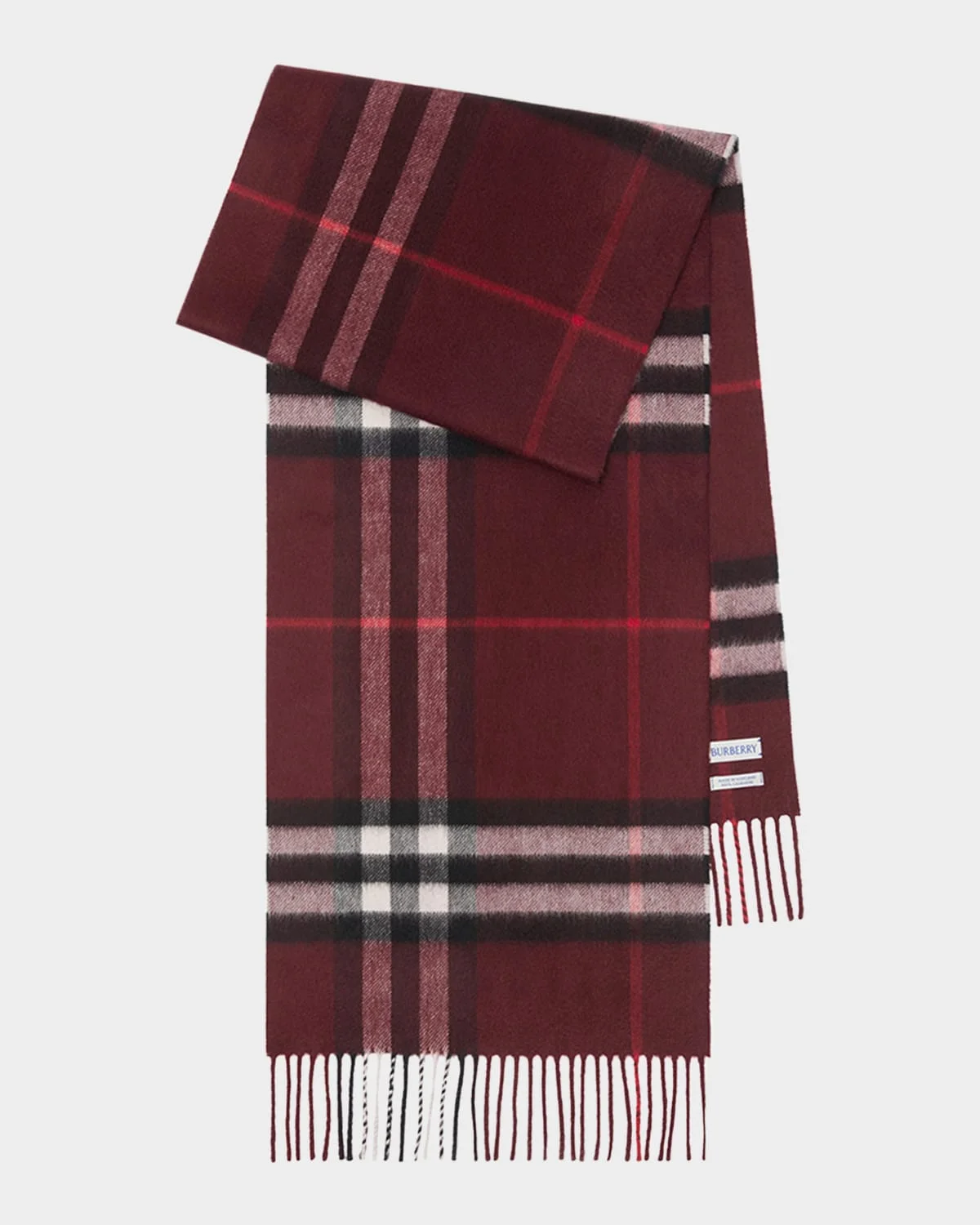 Men's Cashmere Giant Check Scarf - 1