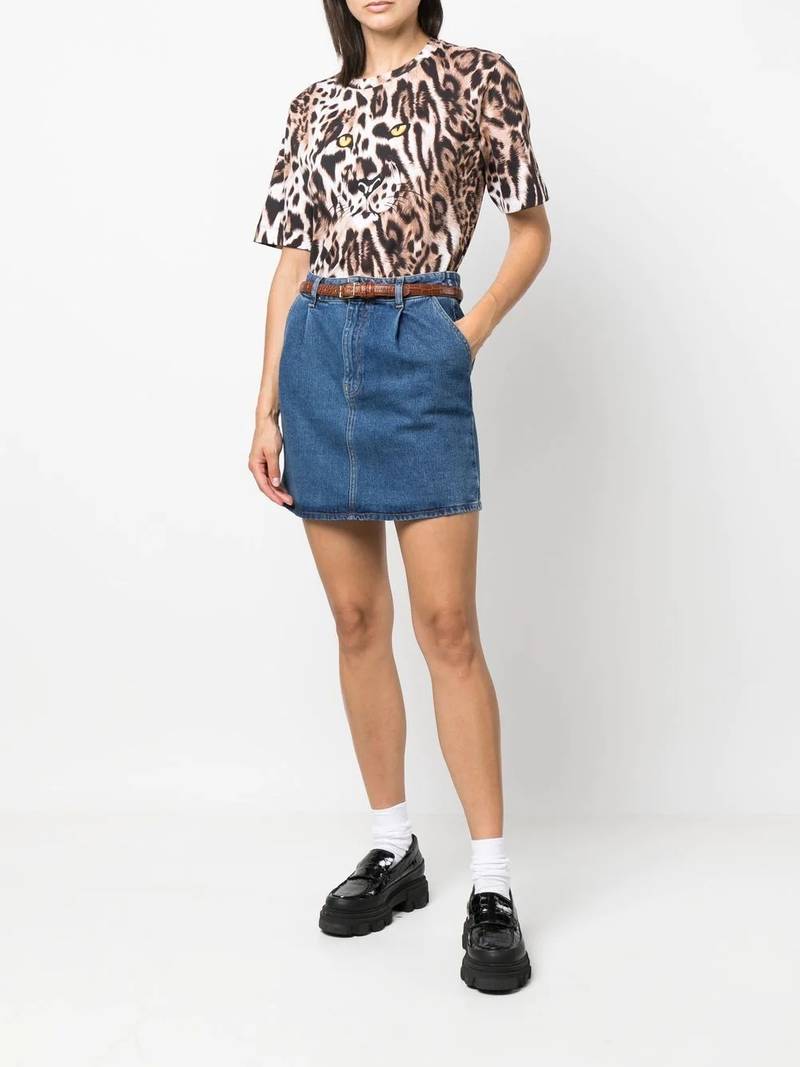 Moschino leopard-print T-shirt outlook