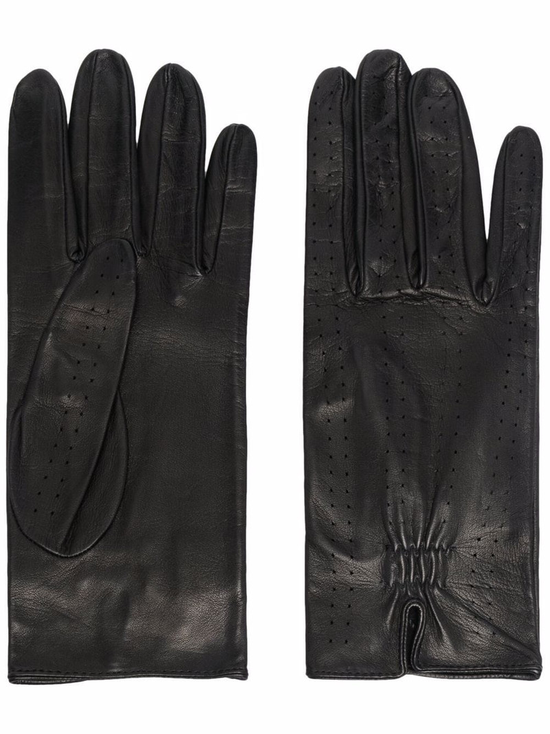 perforated leather gloves 1