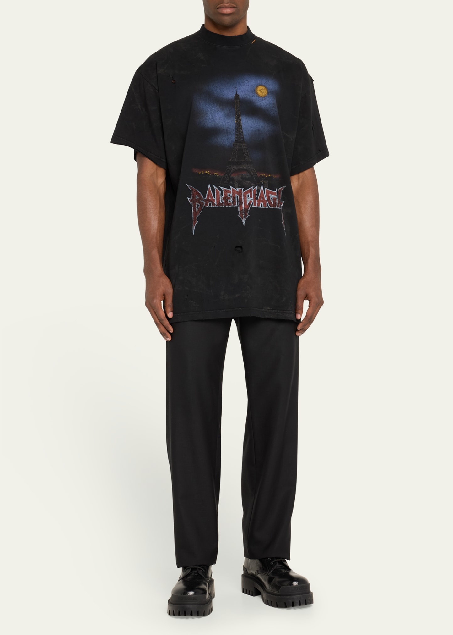 Men's Paris Moon Jersey T-Shirt - 2