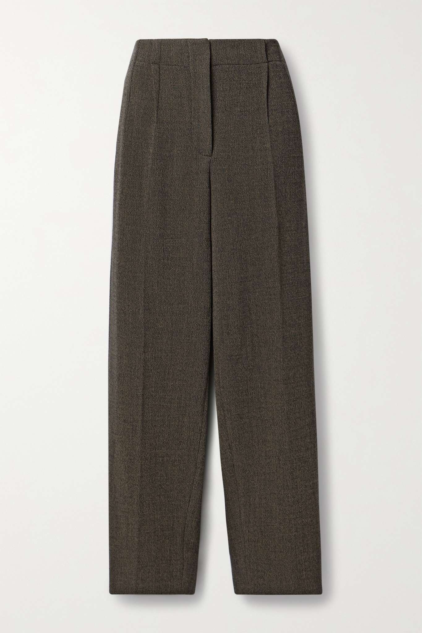 Wool-blend straight-leg pants - 1