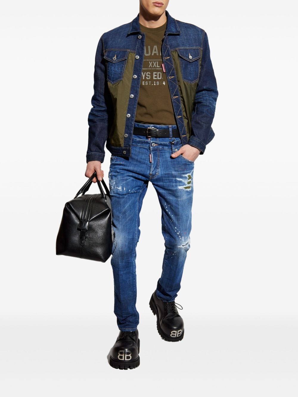 logo-tag jeans - 2