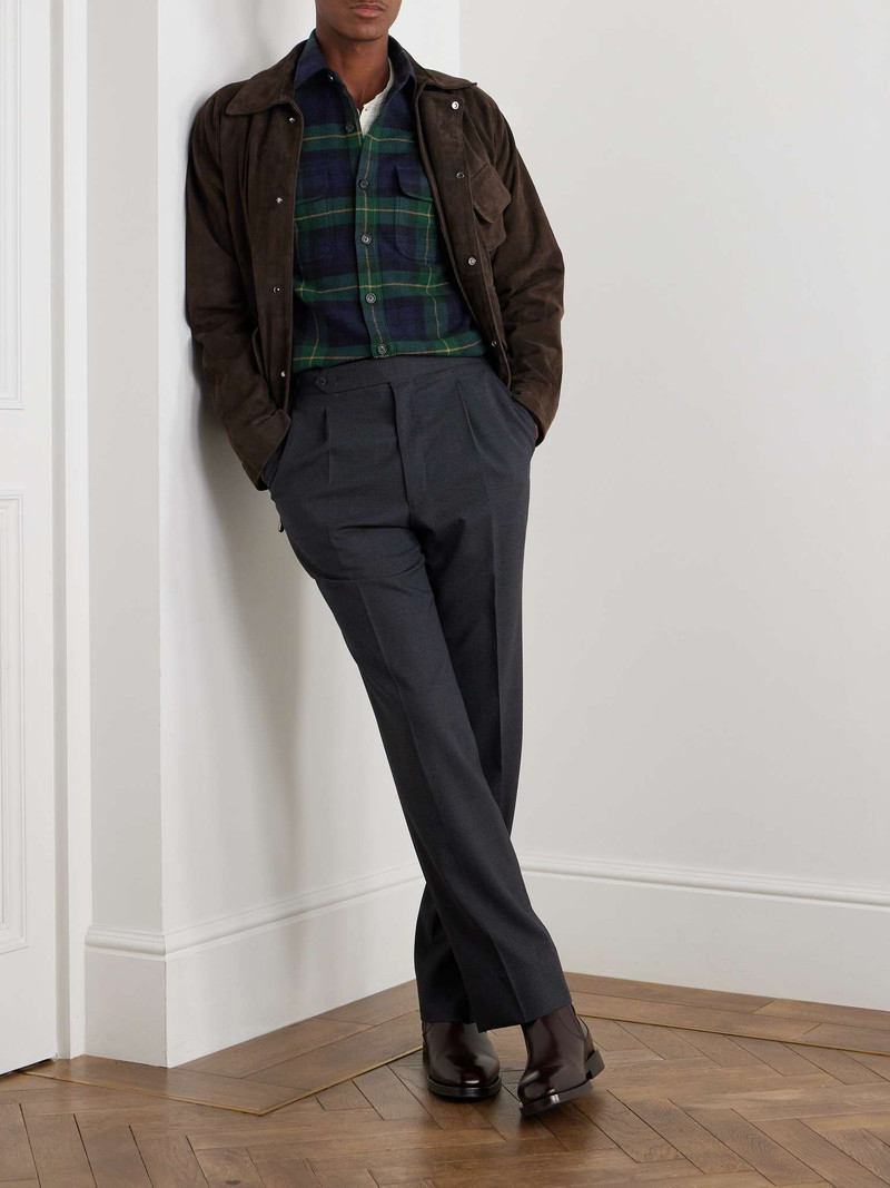 Ralph Lauren Checked Wool and Cashmere-Blend Shirt outlook