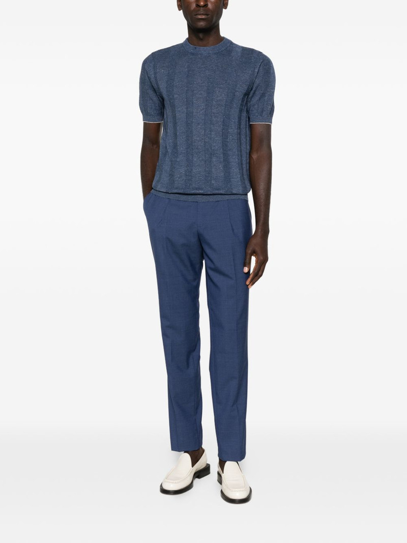 Brunello Cucinelli ribbed short-sleeve knitted T-shirt outlook