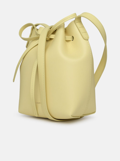 Mansur Gavriel SMALL BUCKET BAG IN YELLOW LEATHER outlook
