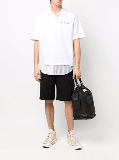 FENG CHEN WANG layered cotton polo shirt outlook