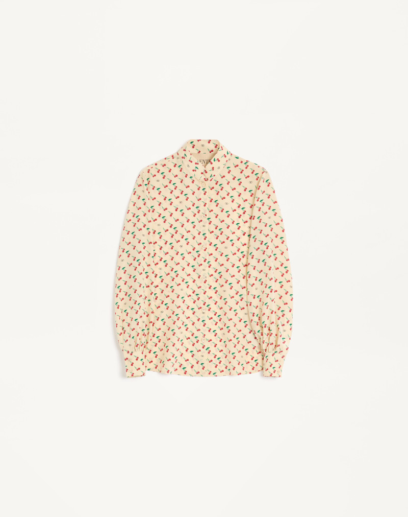 CREPE DE CHINE SHIRT WITH CHERRYFIC PRINT 1