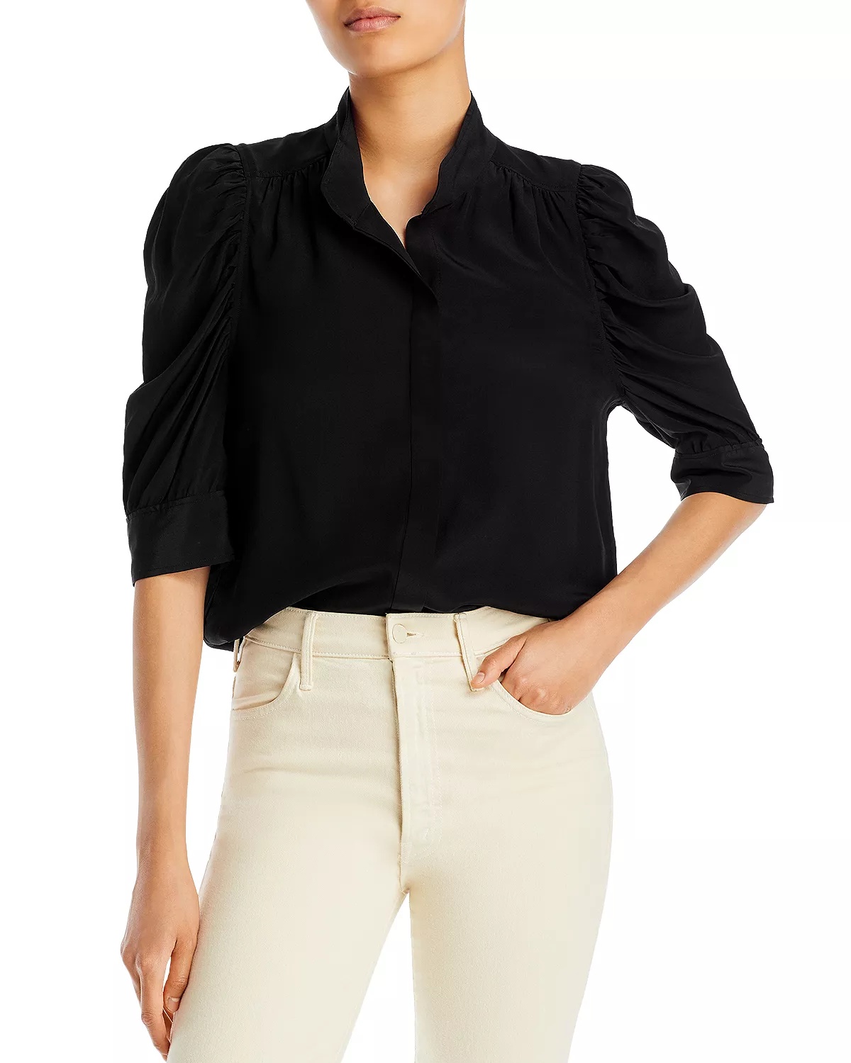 Gillian Puffed Shoulder Blouse - 1