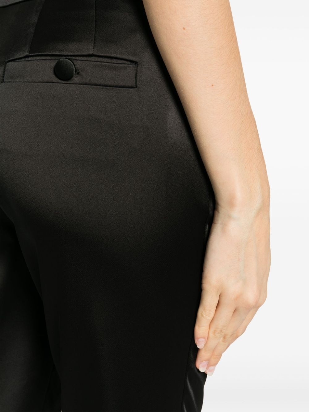 slim-cut satin-finish trousers - 5