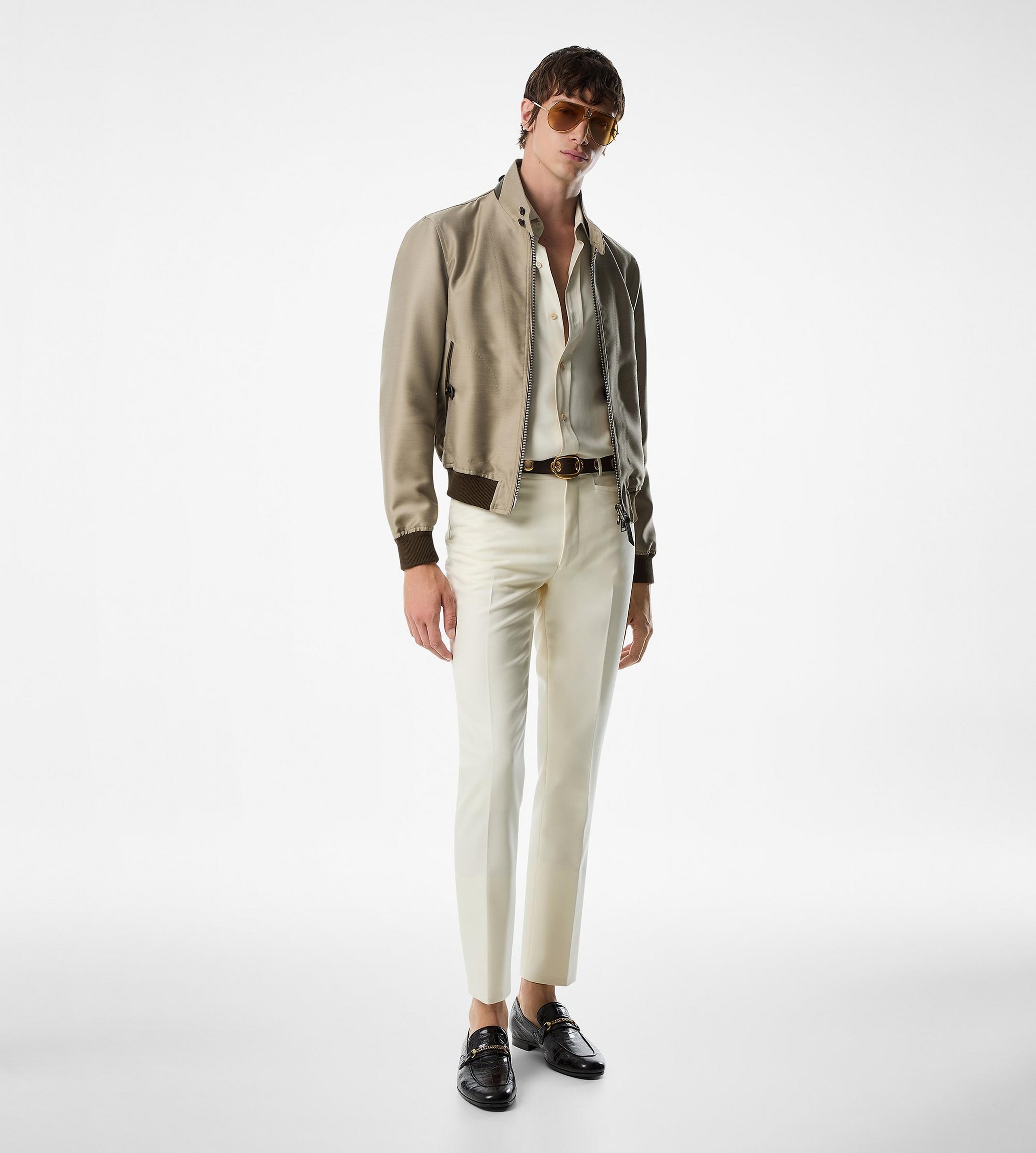 MOHAIR SILK TWILL HARRINGTON - 2