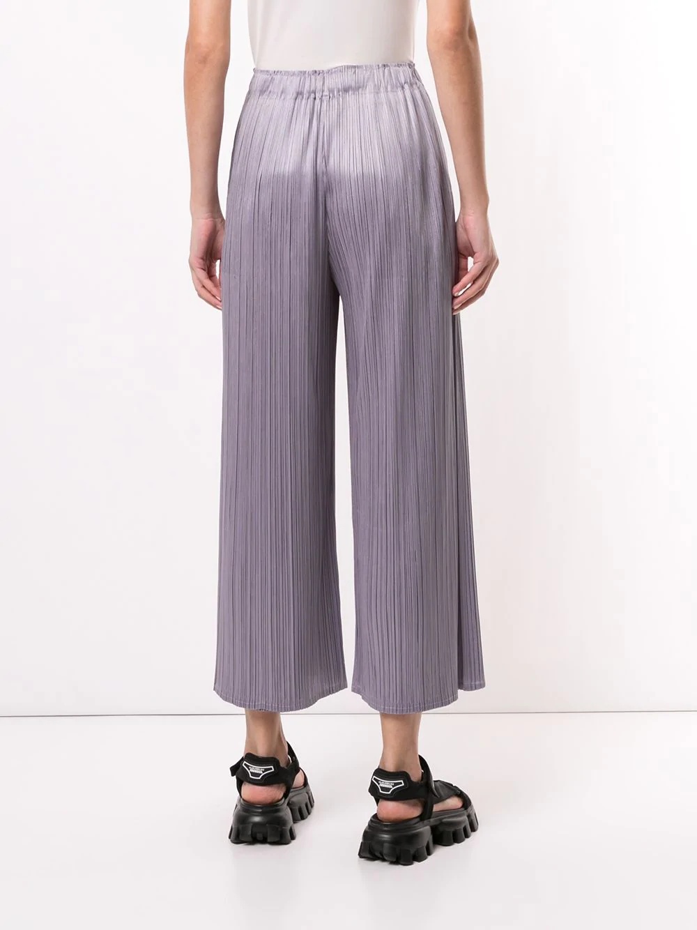 pleated cropped trousers - 4