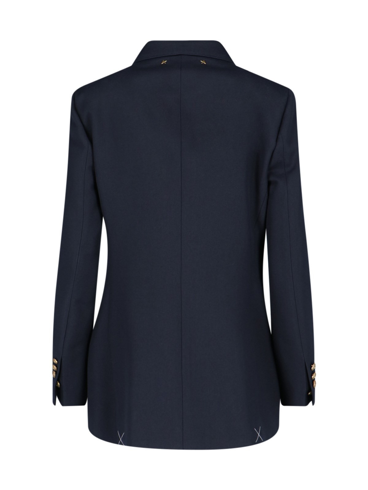 DOUBLE-BREASTED EMBOSSED BUTTONS BLAZER - 2