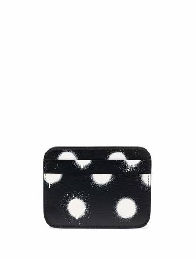 BALENCIAGA Cash spray-paint effect card holder outlook