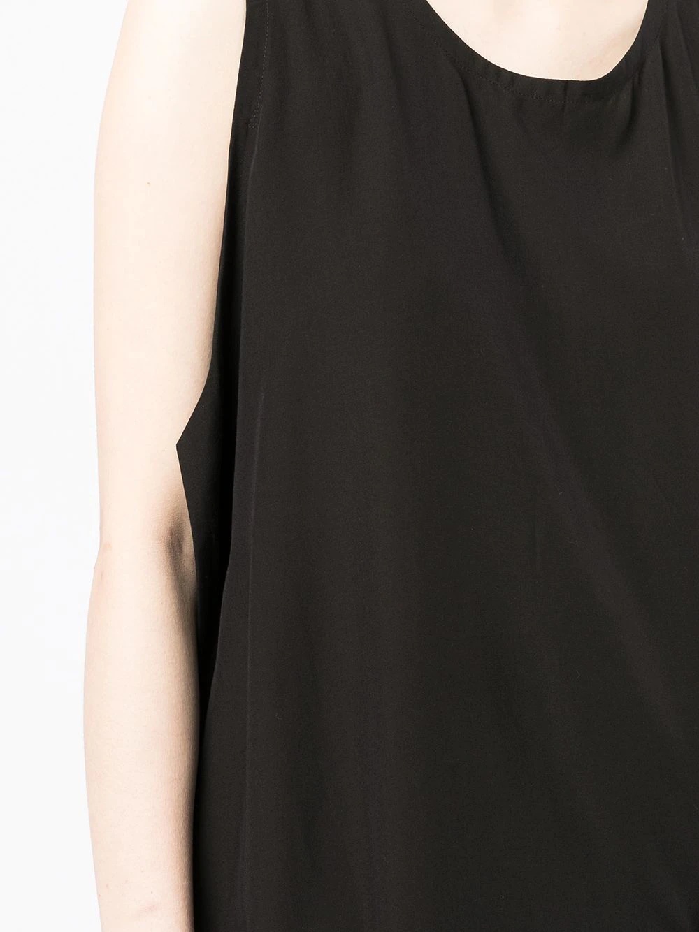 sleeveless draped-hem vest top - 5