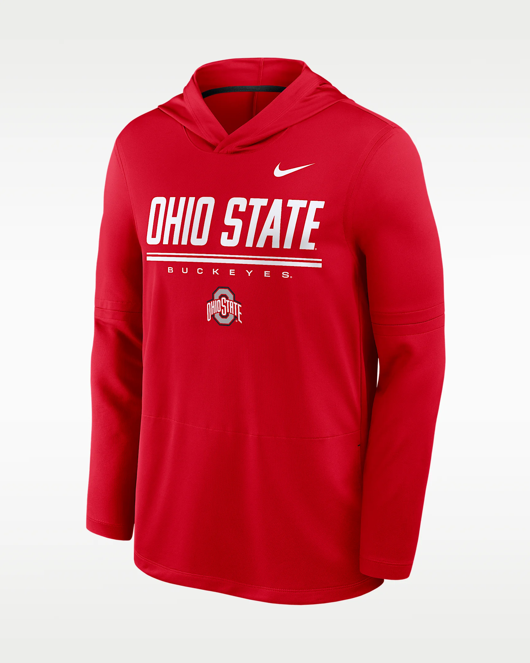 Ohio State Sideline Men's Nike Dri-FIT College Long-Sleeve Hooded Top - 1