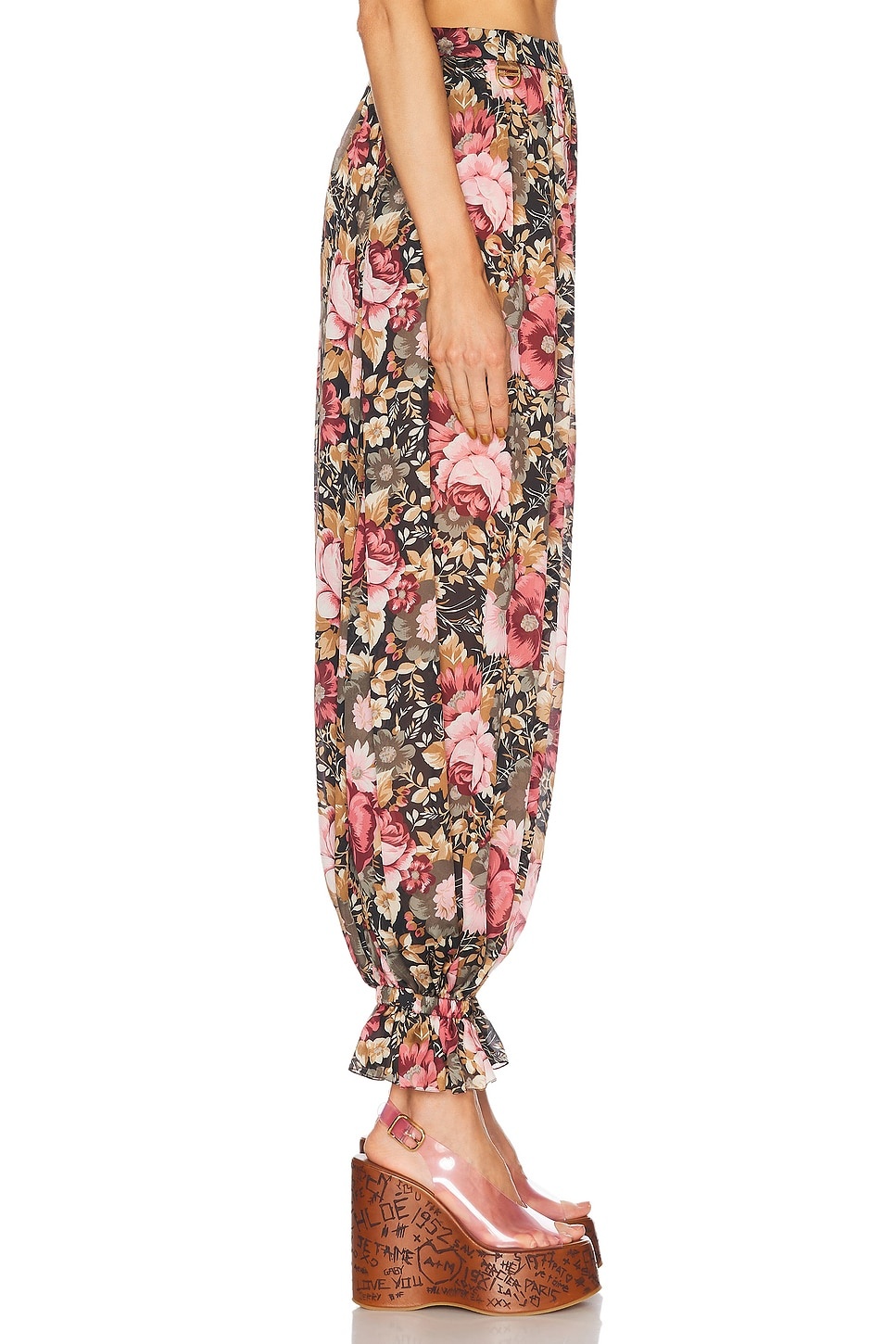 Flowy Pleated Cropped Pant - 3