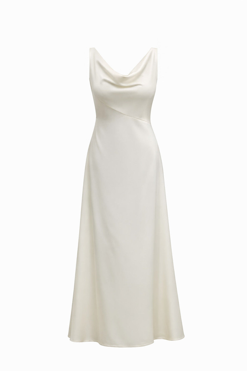 Charlize Cowl-Neck Dress 3