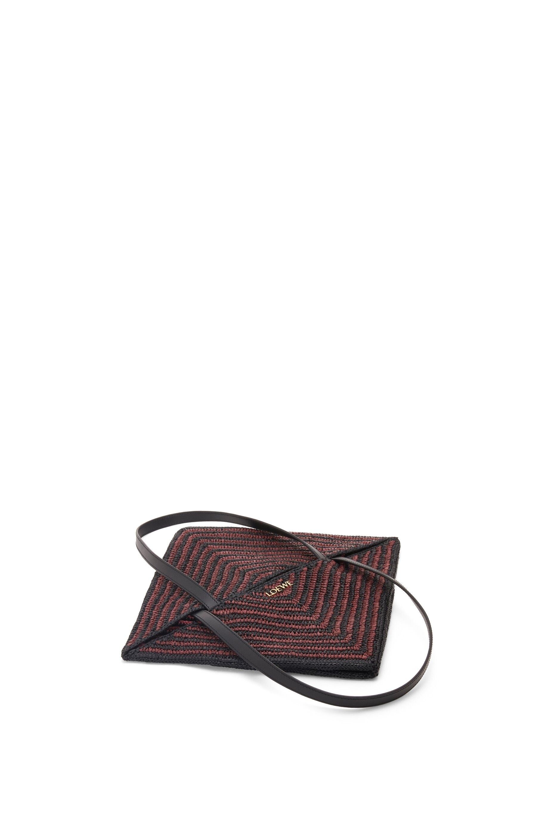 Puzzle Fold Tote in raffia - 6