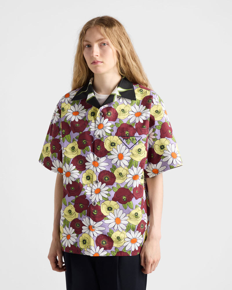 Timecapsule printed cotton shirt 5