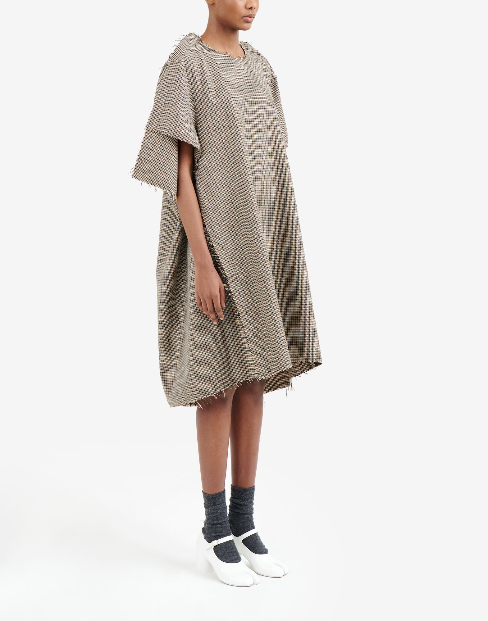 Flat pattern houndstooth dress - 3