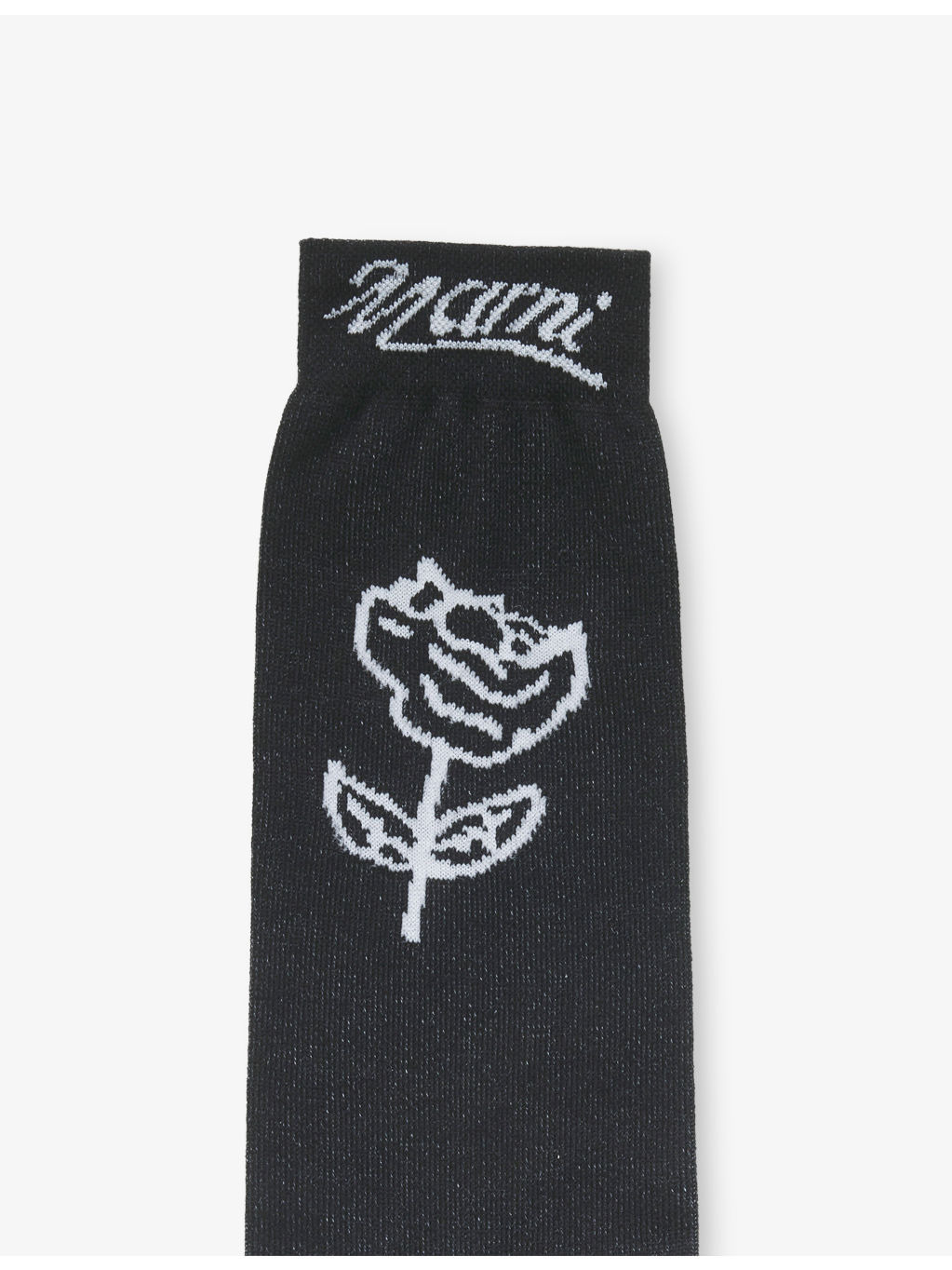 Sprayed Roses-Intarsia Cotton-Blend Mid-Calf Socks - 3