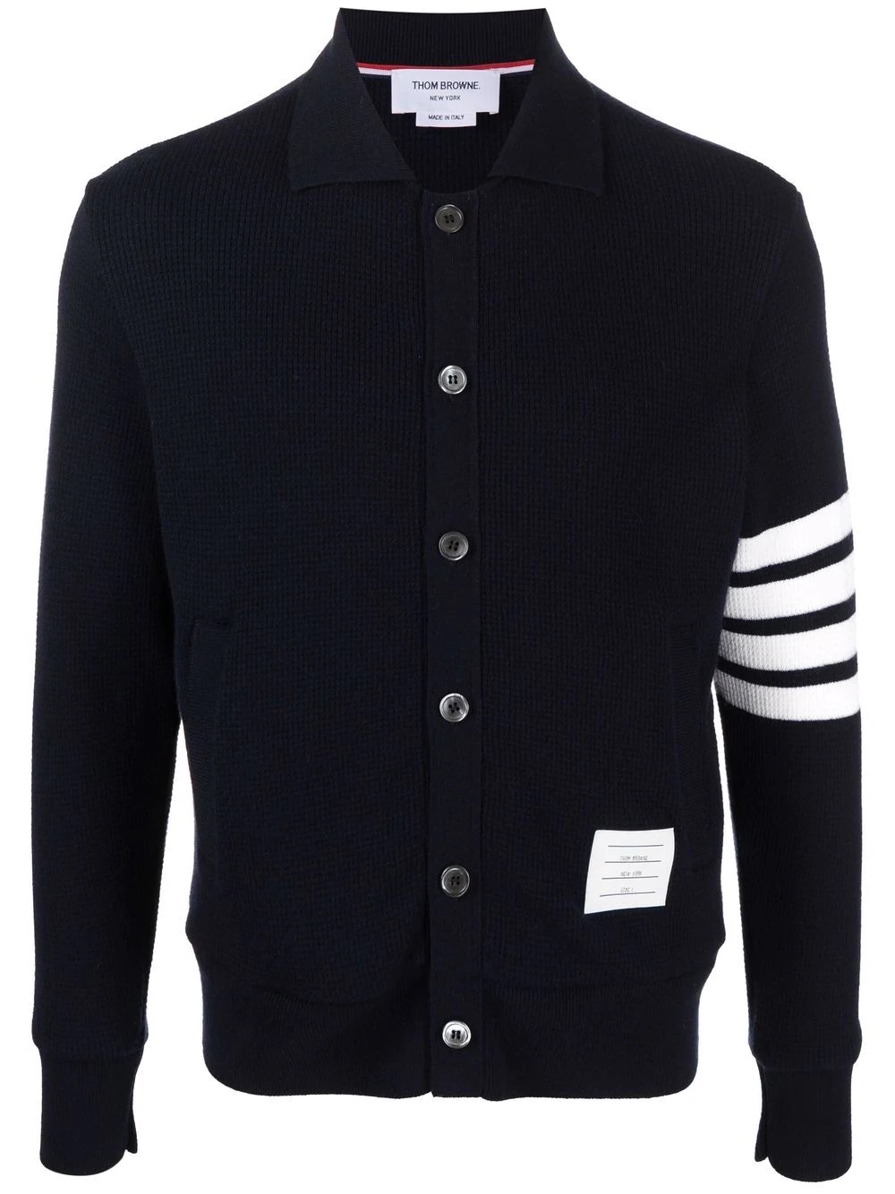 4-Bar cashmere cardigan - 1