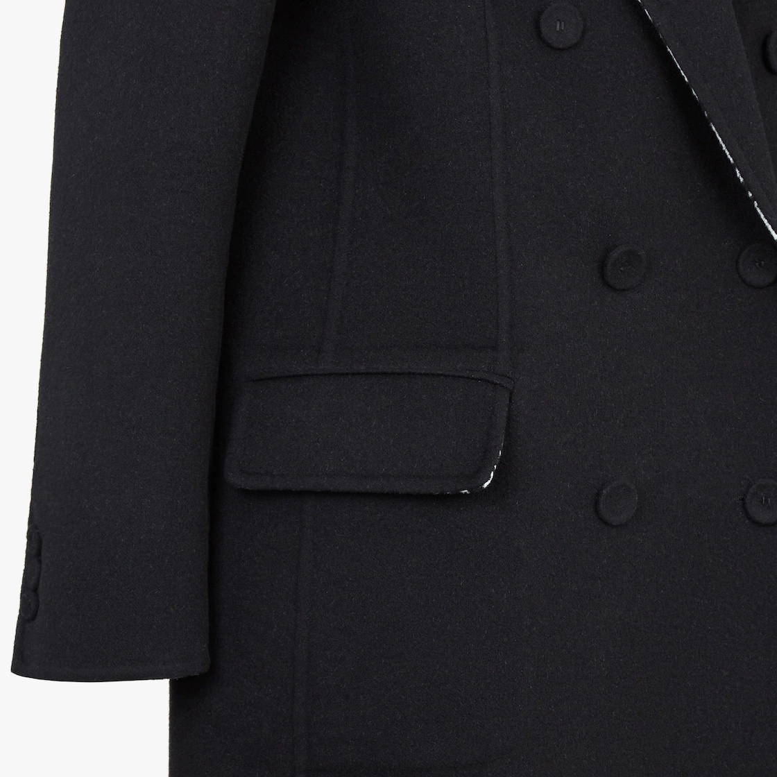 Black wool coat - 3