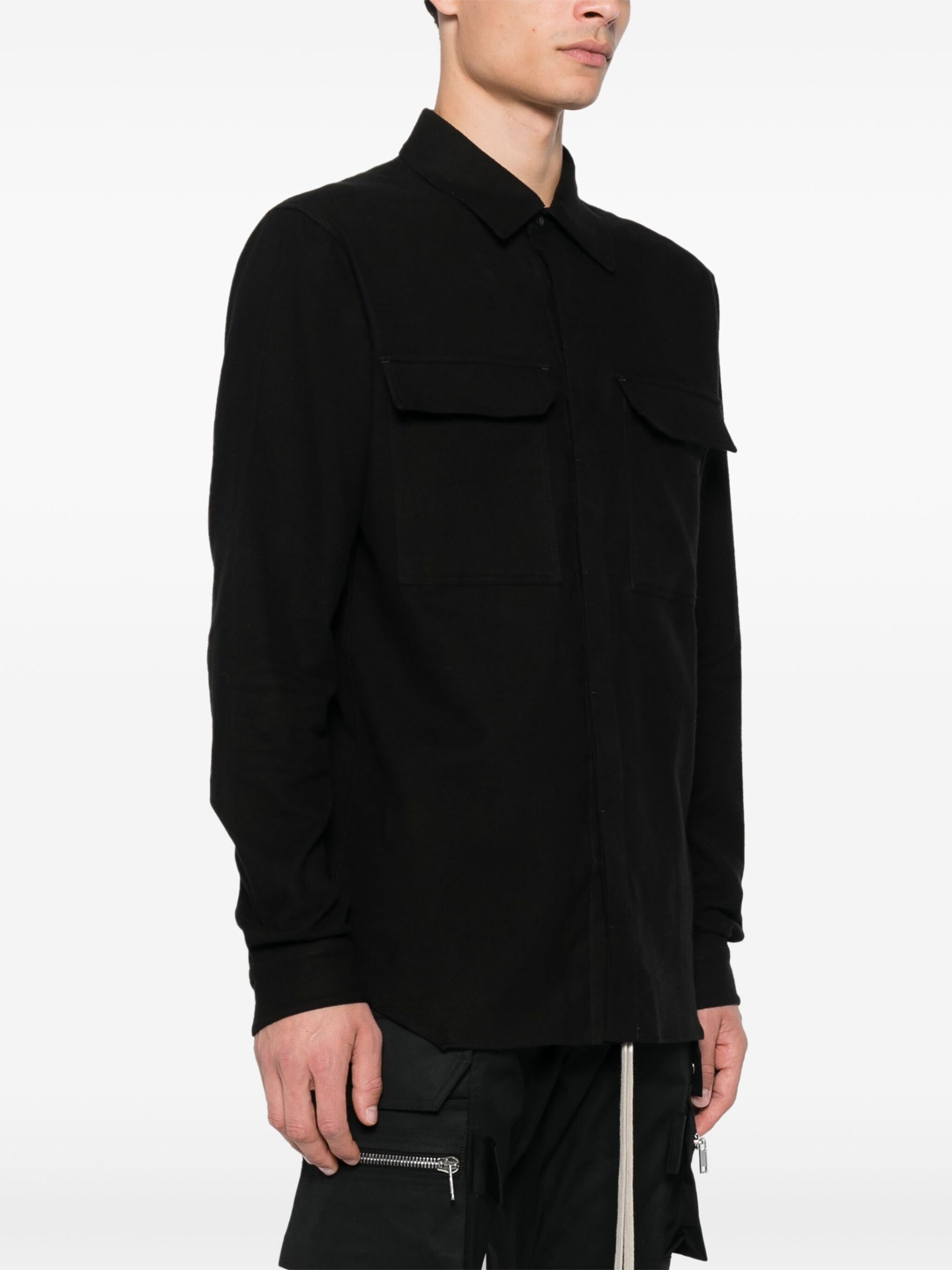 Black Organic Cotton Shirt - 3