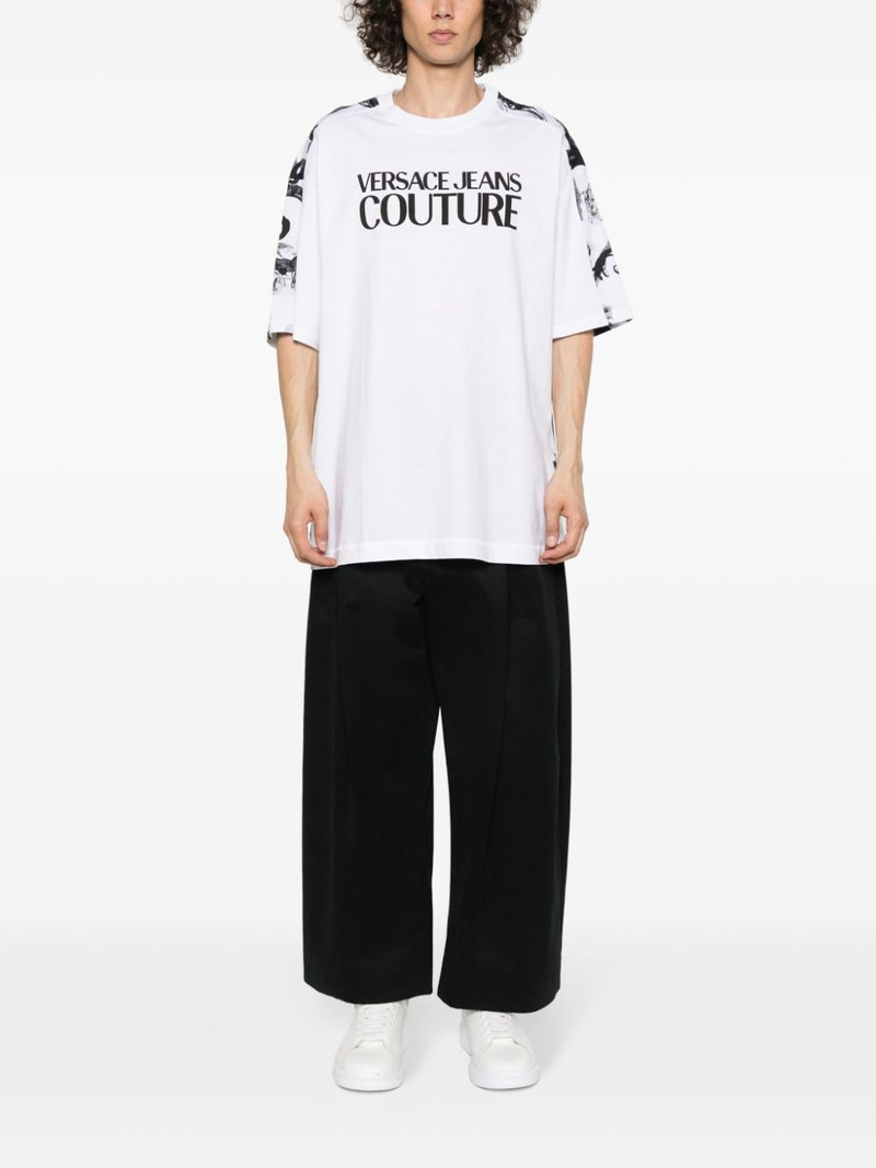 VERSACE JEANS COUTURE logo-print cotton T-shirt outlook