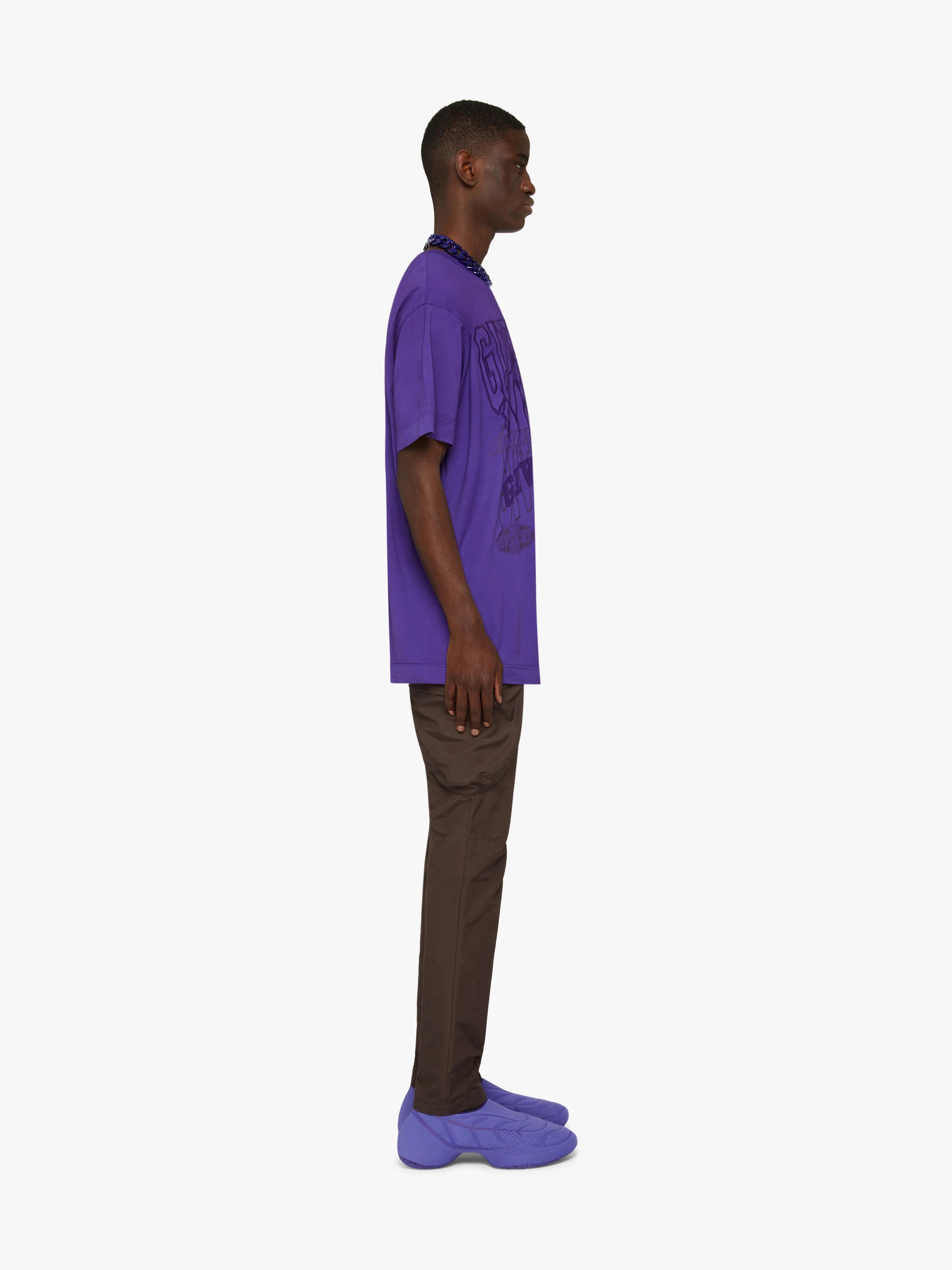 OVERSIZED T-SHIRT IN EMBROIDERED JERSEY - 3