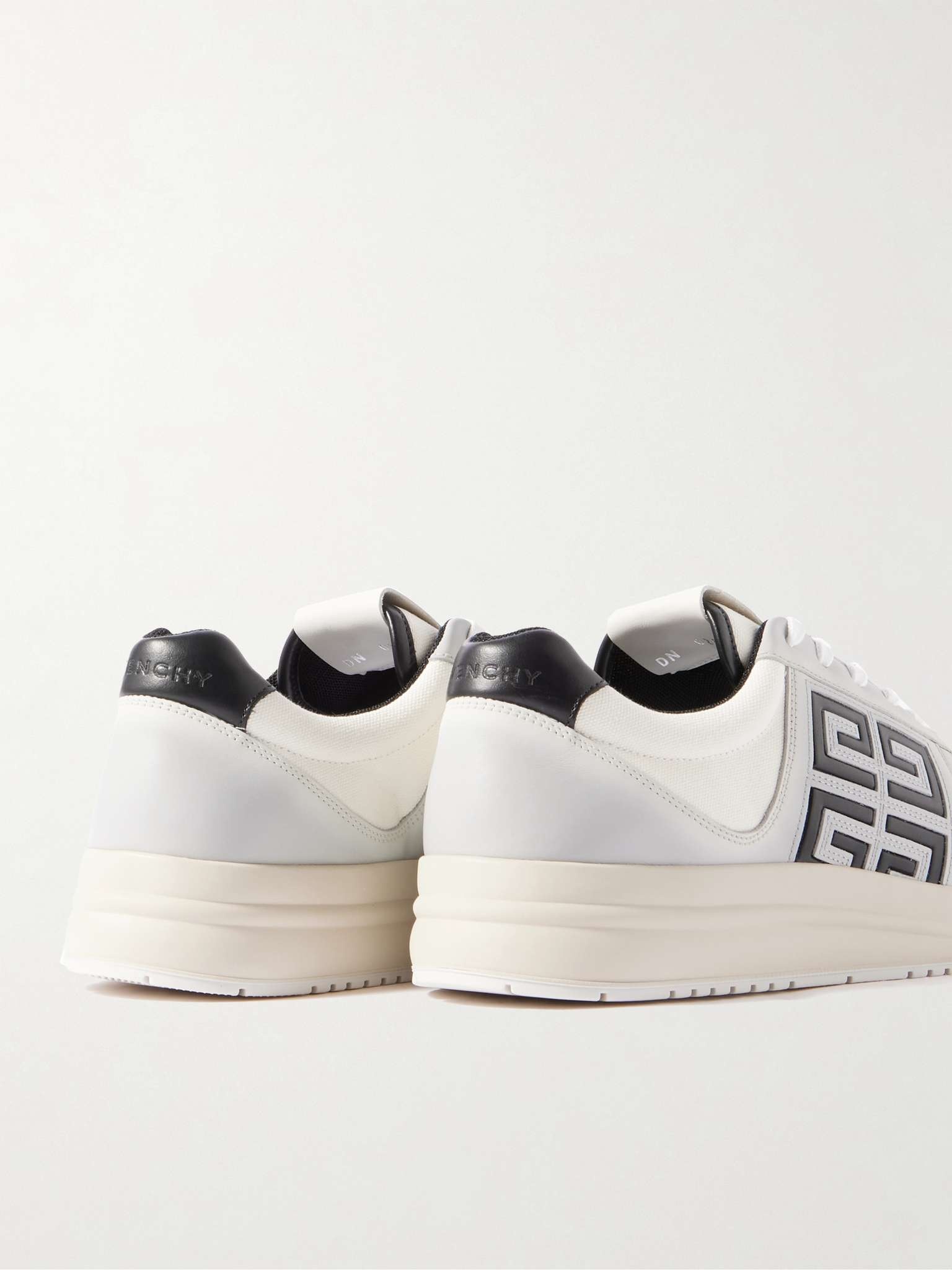 Givenchy G4 Logo-Embossed Leather and Canvas Sneakers